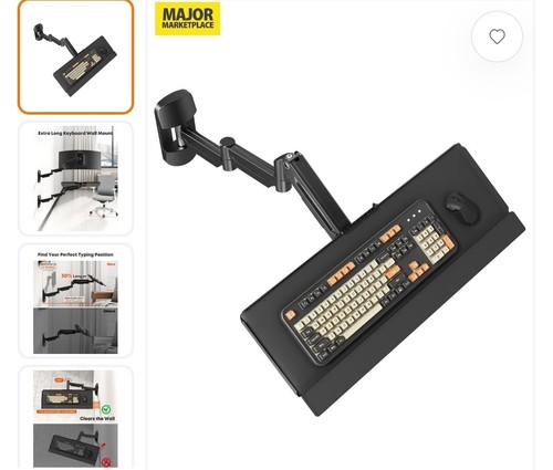 Wall mounted keyboard tray - keyboard,