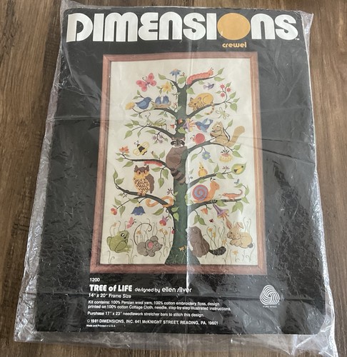 Vintage dimensions tree - vintage, of