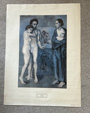 Vintage 1983 Paris Picasso La Vida Poster Print  No 317 The Life Hostench