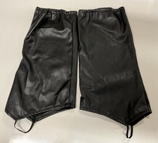 PVC Boot chaps Black one size