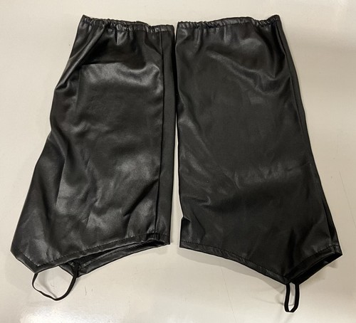 Pvc boot chaps black - pvc, size