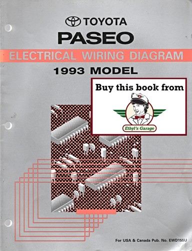 1993 toyota paseo factory - toyota, oem
