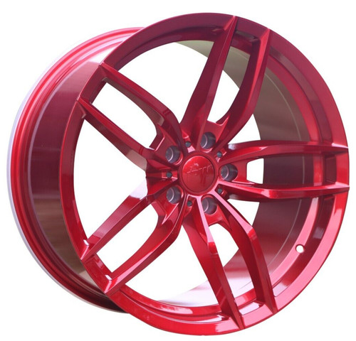 Staggered red cs rims - 19",