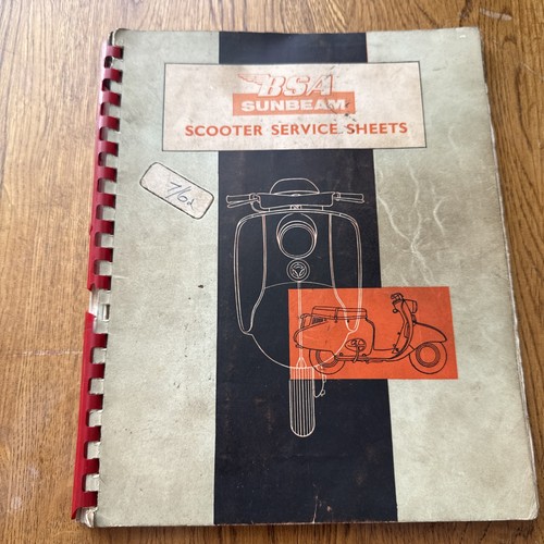 Bsa sunbeam scooter service - bsa,