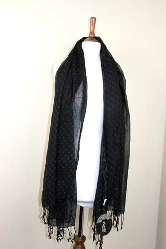 Black polka dot - black,