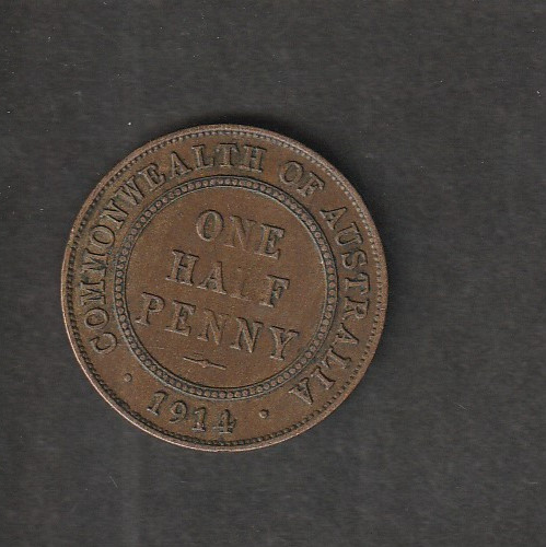 Australia half penny coin - australia,
