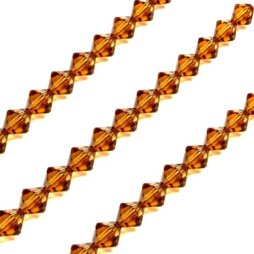 4mm faceted bicone crystal - 4mm,
