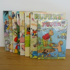 Rupert Bear Annuals Job Lot
