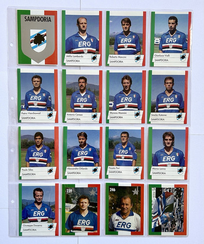 Sampdoria stickers job lot x16 - stickers,