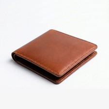 Men Leather Wallet Slim Bifold