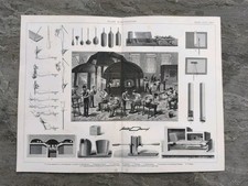 Antique 1876 Glass Blowing