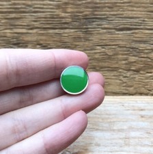 Cute Enamel Round Green Spot