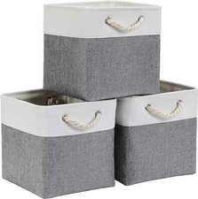 3 Pack Canvas Storage Boxes