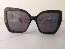 Emilio Pucci EP0176 Sunglasses Shiny Black/Tropicana Green Turquoise Smoke 58mm 