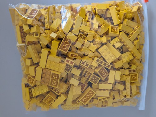 Lego yellow bricks - yellow, 1kg