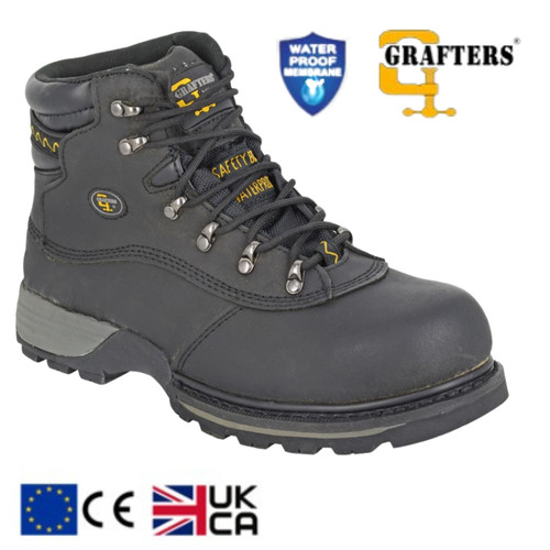 Mens grafters safety boots toe - safety,