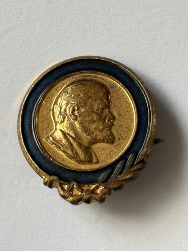 Old soviet lenin - soviet, badge.