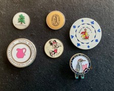 6 COLLECTABLE GOLF BALL MARKERS