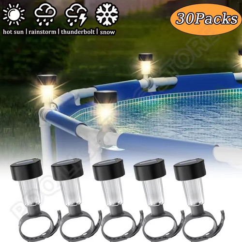 Solar pool lights for - solar, above