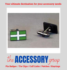 New pair Devon UK Flag mens cufflinks cuff shirt pins links metal enamel