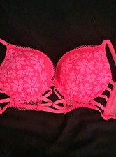 Secret Possessions hot pink push up bra 34C