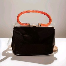 Vintage 1950s Black Patent