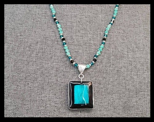 Black and teal - black,