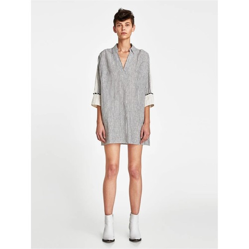 Zara linen blend striped - linen,