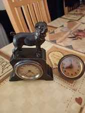 Art Deco Pug Clock non working