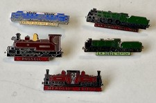 ENAMEL TRAIN BADGES JOB LOT / BUNDLE OF 5 BADGES VGC