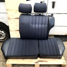 COLLECT ONLY Mercedes W123 T Estate Rear Seats with 2 Headrests Blue 3 Parts