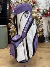 Ladies Cobra Cart Golf Bag Purple & White 14 Divider & Pockets Carry Strap Cover