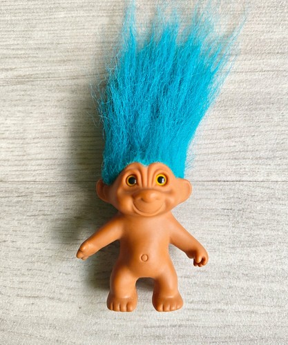 Vintage blue hair - , doll