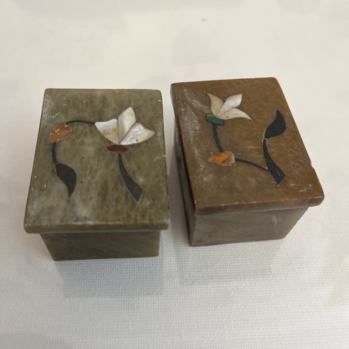 Pair hand carved - hand, stone