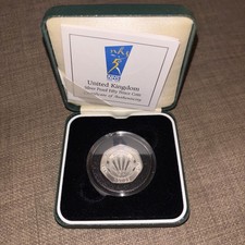 1998 Silver Proof 50p coin