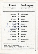SIGNED PROGRAMME - Arsenal v
