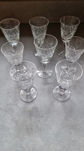 Set cut glass lead - set, 8