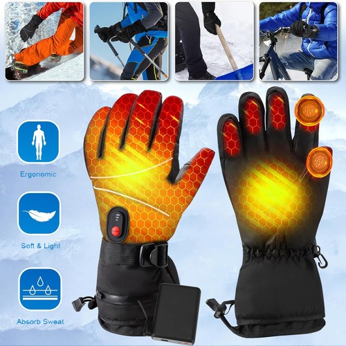 Electric heated gloves - electric, winter