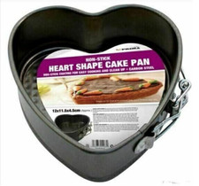 Heart Shape Non Stick Mould Mini Cake Tin Metal Spring Form Baking Pan Valentine