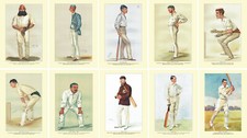 Set of 10 x A4 Art Prints: Cricketers - Vanity Fair