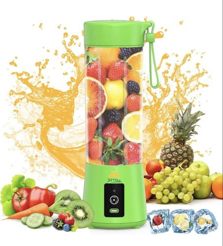 Green portable blender - green,