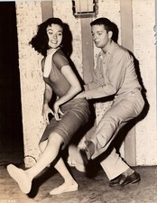 Gia Scala in Don't Go Near the Water (1957) ❤ Between Scenes Vintage Photo K 532