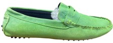 AP Green Suede Loafers Men's Slip On Moccasins Size 10 Casual Shoes