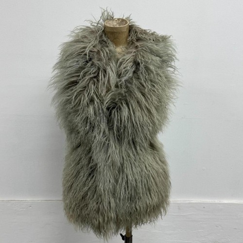 Vintage grey mongolian lamb - vintage,