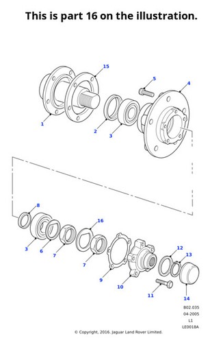 Land rover lock washer - land,