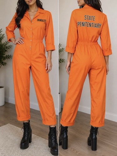 Prison costume jail jumpsuit - prison,