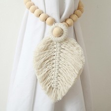 Boho Wooden Beads Cotton Rope