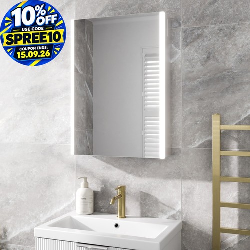 Bathroom led mirror - mirror, cabinet