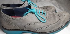 Vintage grey leather Coogan London men's shoes UK size 10