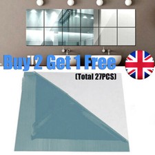 9PC Glass Mirror Tiles Wall